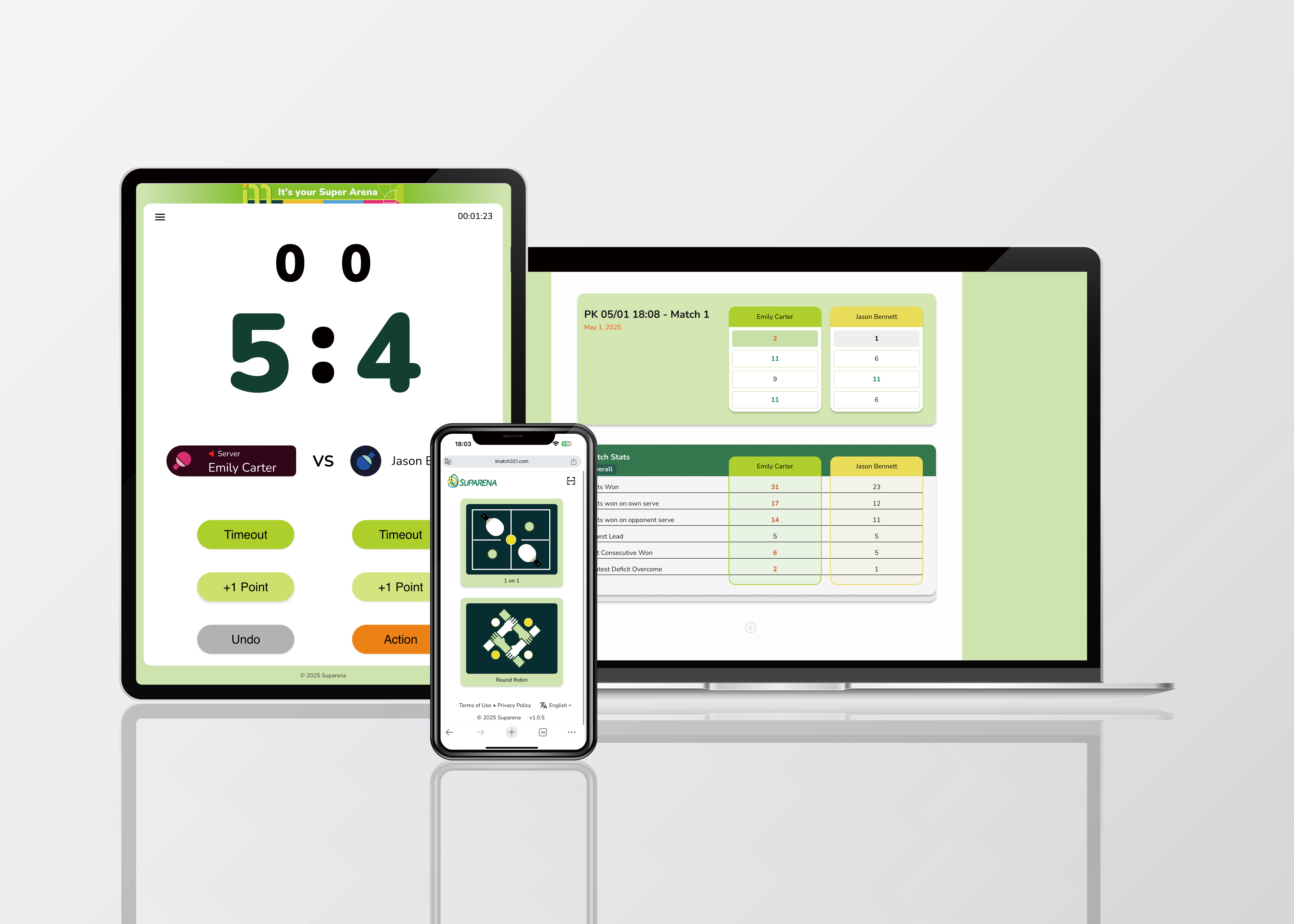 how to use iMatch321 to manage table tennis matches